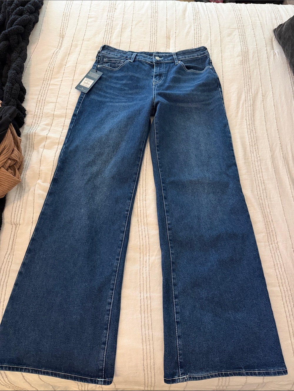 True Religion Bobbi Baggy Jeans Women's Wide Leg Jeans in Blue NWT